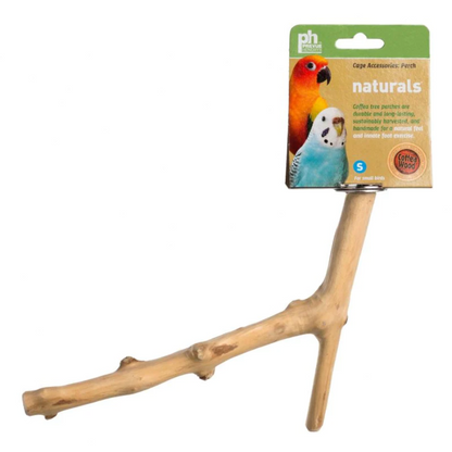 Prevue Naturals Y-Branch Coffee Wood Perch