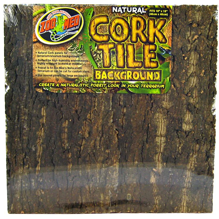 Natural Cork Tile Background for Terrariums