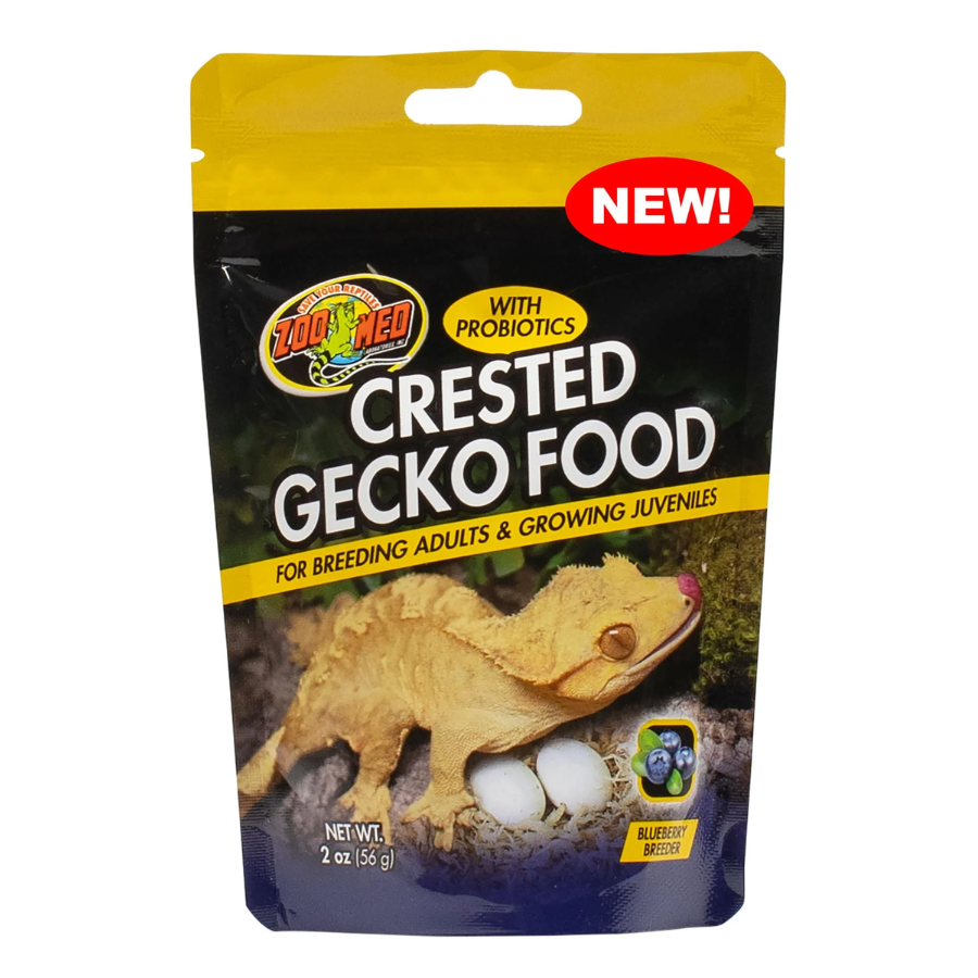 Crested Gecko Food For Breeding Adults and Growing Juveniles With Probiotics - Blueberry Flavor