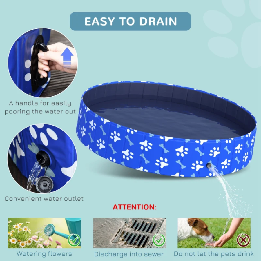 Foldable Pet SwimmingPool - Portable Bathing Tub