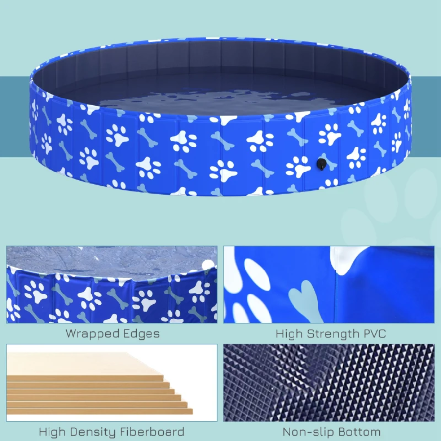 Foldable Pet SwimmingPool - Portable Bathing Tub