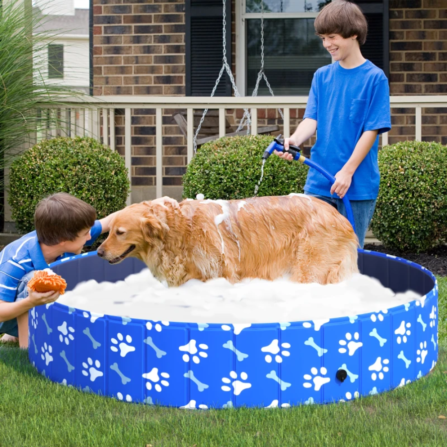 Foldable Pet SwimmingPool - Portable Bathing Tub