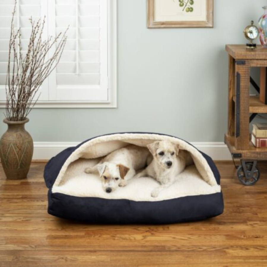 Cozy Cave® Rectangle Standard Dog Bed - Classic Cotton Collection