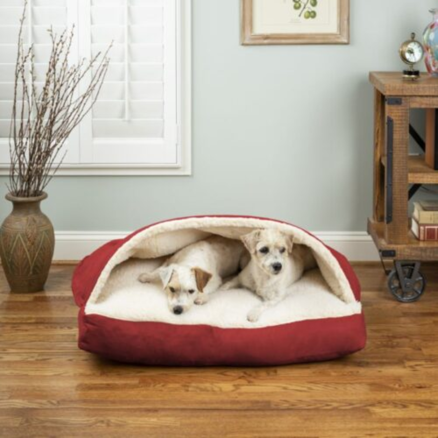 Cozy Cave® Rectangle Standard Dog Bed - Classic Cotton Collection