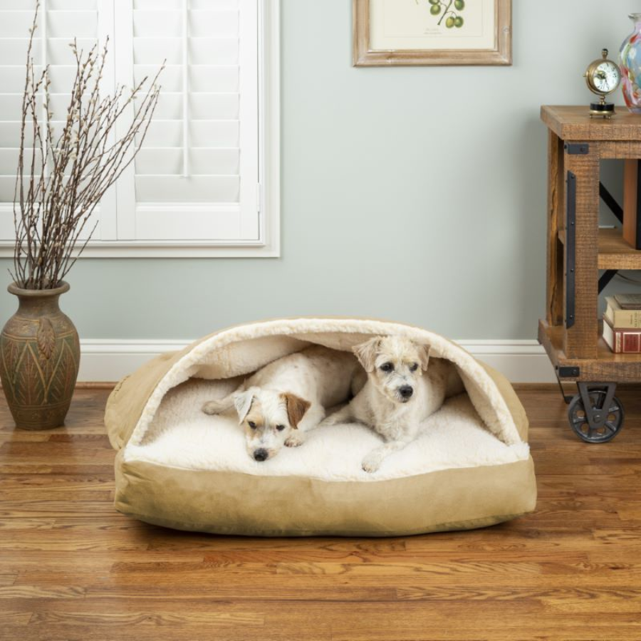 Cozy Cave® Rectangle Standard Dog Bed - Classic Cotton Collection